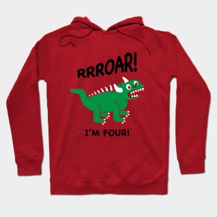 Lil Hodag Roar I'm Four Children’s Character Hoodie